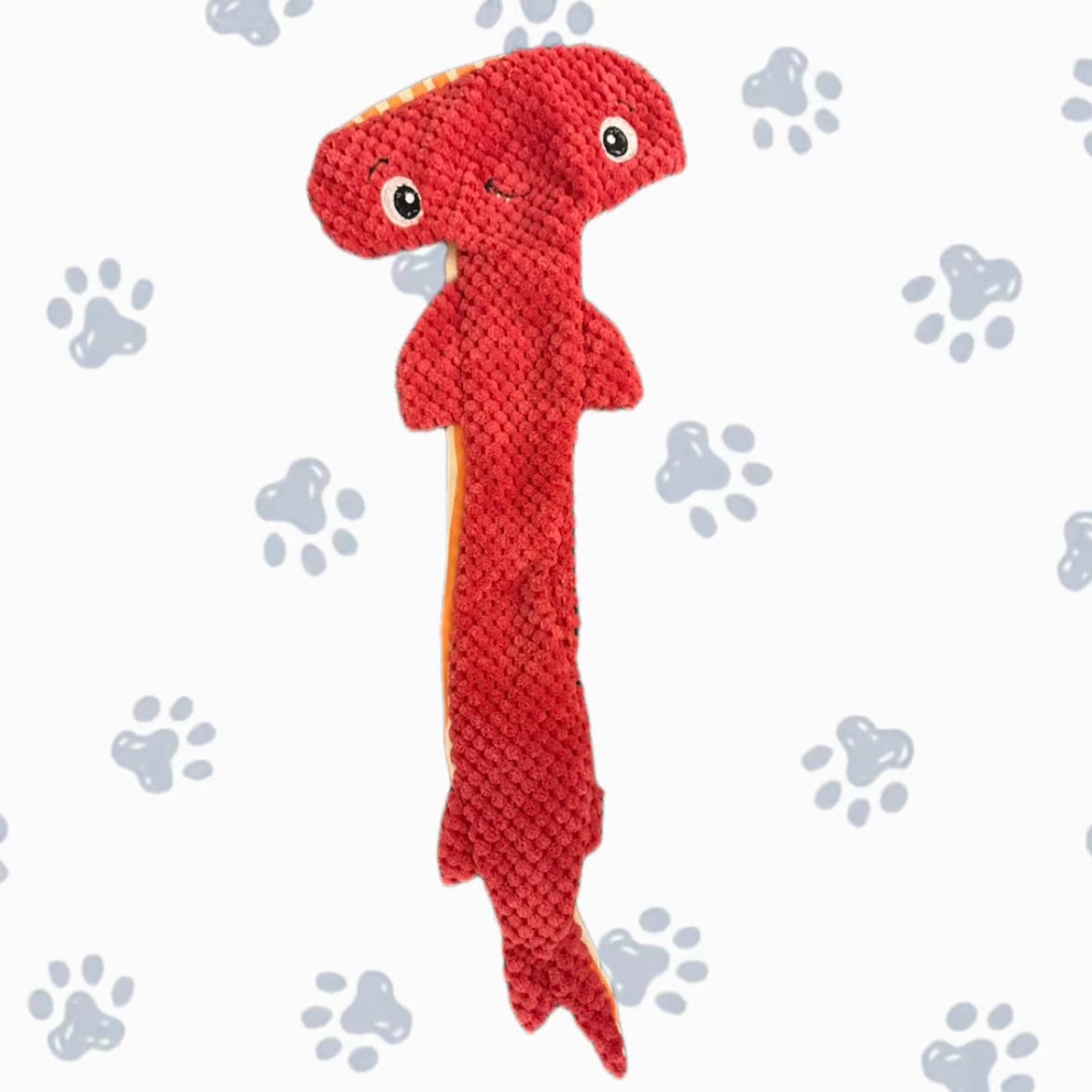 knuffel voor honden haai rood