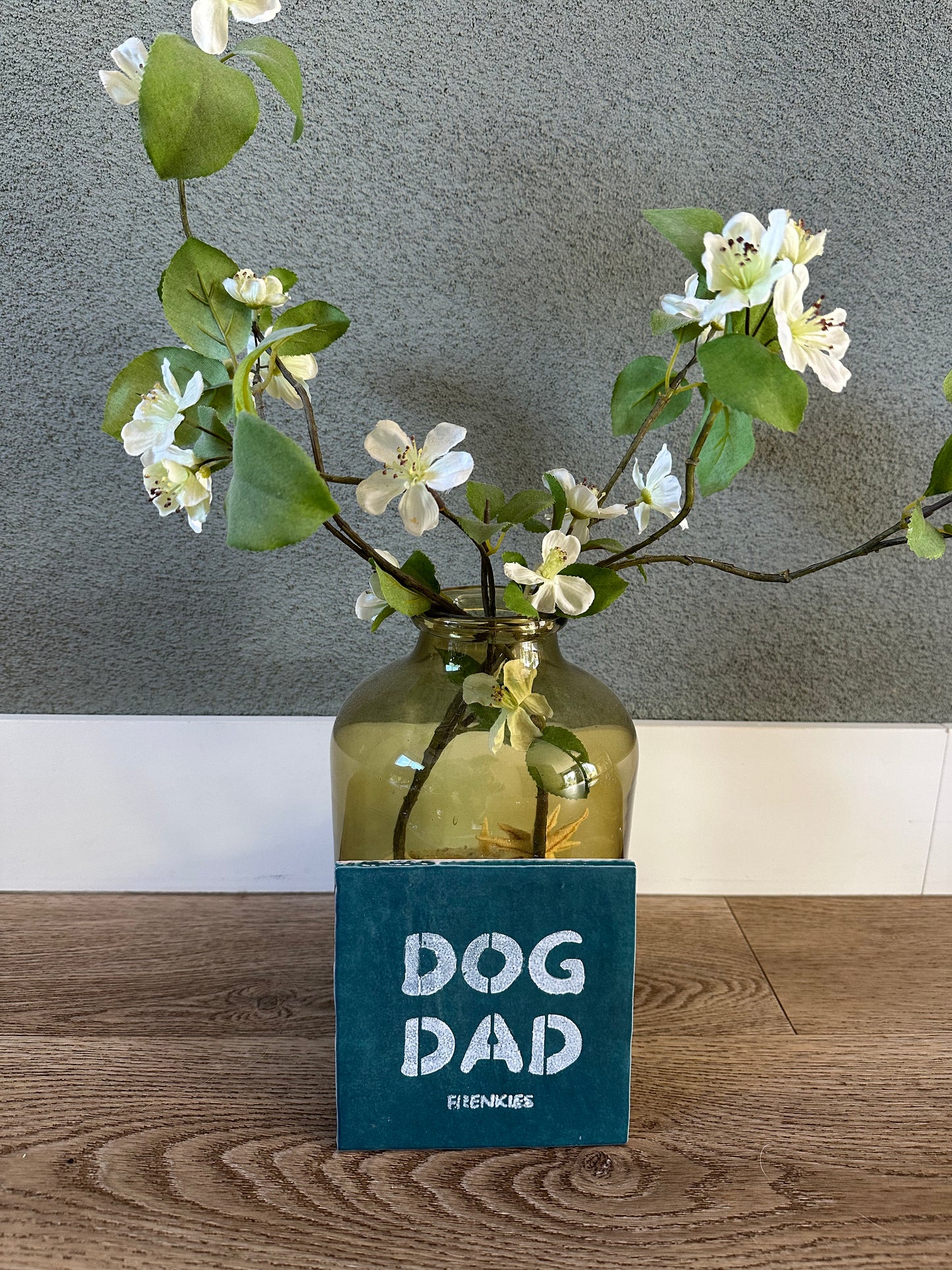 Frenkies Tegel Dog Dad Blauw