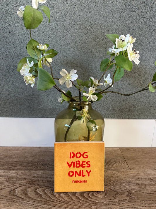 Frenkies Tegel Dog Vibes Only Geel