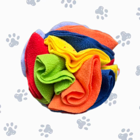 kleurrijke snuffelbal voor honden